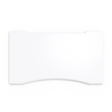 FLAIR DUO 2.1C White c/w VF Soft Edge Ergo Desk Tops - Height Adjustable Double Benchystem