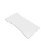 FLAIR DUO 2.1C White c/w VF Soft Edge Ergo Desk Tops - Height Adjustable Double Benchystem