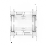 AGILE DUO 2.2C White c/w Bamboo Rectangle Desk Top