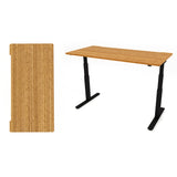 Bamboo Rectangle Table Top Flat Edge Profile