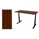 AGILE 1.2 Black c/w MFC Desk Top - Sit-Stand Adjustable Desk