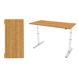 Bamboo Rectangle Table Top Flat Edge Profile
