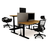 AGILE DUO 2.2C White c/w MFC Desk Tops