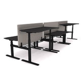 AGILE DUO 2.2C Black c/w MFC Desk Tops