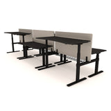 AGILE DUO 2.2C Black c/w MFC Desk Tops