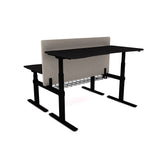 AGILE DUO 2.2C White c/w MFC Desk Tops