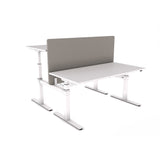 AGILE DUO 2.2C White c/w MFC Desk Tops