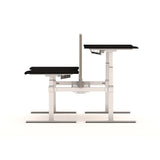 AGILE DUO 2.2C White c/w VF Soft Edge Ergo Desk Tops