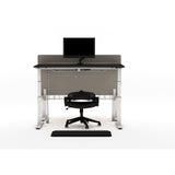 AGILE DUO 2.2C White c/w MFC Desk Tops