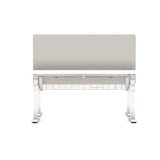 AGILE DUO 2.2C White c/w VF Soft Edge Ergo Desk Tops