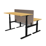 AGILE DUO 2.2C Black c/w MFC Desk Tops