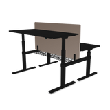 AGILE DUO 2.2C Black c/w MFC Desk Tops