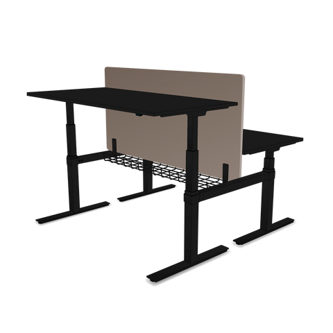 AGILE DUO 2.2C Black c/w MFC Desk Tops