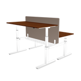 AGILE DUO 2.2C White c/w MFC Desk Tops