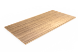 Bamboo Rectangle Table Top Flat Edge Profile