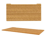 FLAIR 1.1 White c/w Bamboo Rectangle Desk Top