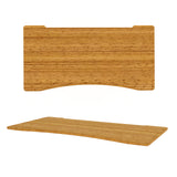 AGILE 1.2 Black c/w Bamboo Ergo Desk Top - Sit-Stand Adjustable Desk