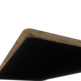 Bamboo Rectangle Table Top Shark Nose Profile
