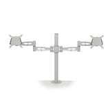 Double Screen Pole-Clamped Monitor Arm