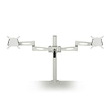 Double Screen Pole-Clamped Monitor Arm