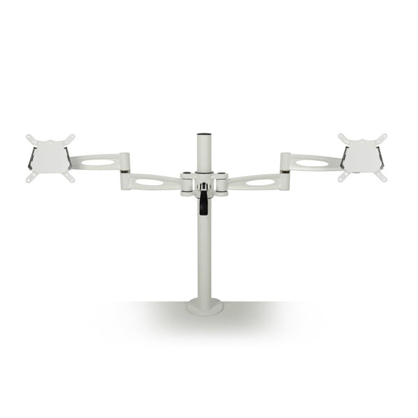 Double Screen Pole-Clamped Monitor Arm