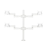 Quad Screen, Pole Clamped Monitor Arm V2