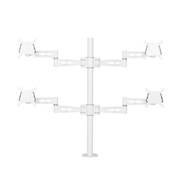 Quad Screen, Pole Clamped Monitor Arm V2