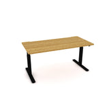 AGILE 1.2 Black c/w MFC Desk Top - Sit-Stand Adjustable Desk
