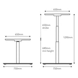 AGILE 1.2 White c/w MFC Desk Top