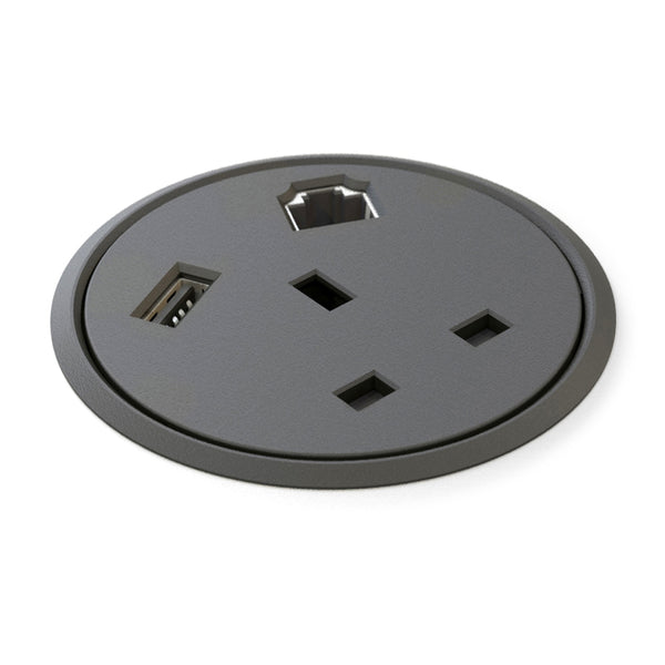 In Desk Single Socket Power Module