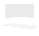 FLAIR 1.1 White c/w VF Ergo Desk Top - Height Adjustable Desk