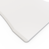 FLAIR DUO 2.1C White c/w VF Soft Edge Ergo Desk Tops - Height Adjustable Double Benchystem