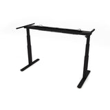 AGILE 1.2 Black c/w MFC Desk Top - Sit-Stand Adjustable Desk
