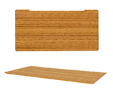 FLAIR 1.1 White c/w Bamboo Rectangle Desk Top