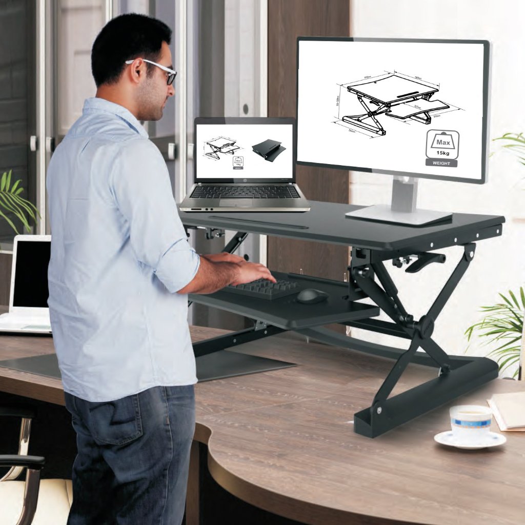 Ibm Desktop Riser Smart2Ergo | Desktop Riser Workstation - Medium | Sit Stand