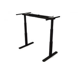 AGILE 1.2 Black c/w Bamboo Rectangle Desk Top - Sit-Stand adjustable Desk