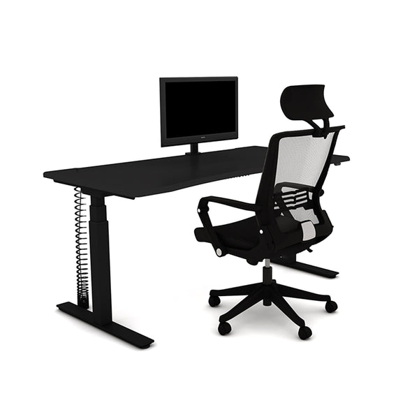 AGILE 1.2 Black - FRAME ONLY - Sit-Stand adjustable Desk