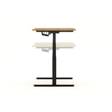 AGILE 1.2 Black c/w MFC Desk Top - Sit-Stand Adjustable Desk