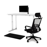 FLAIR 1.1 White c/w VF Ergo Desk Top - Height Adjustable Desk